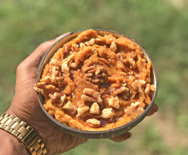 Vegan Mashed Sweet Potatoes